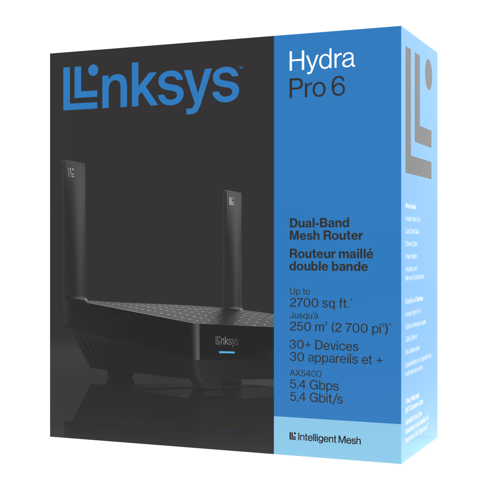 Linksys MR5500 routeur sans fil Gigabit Ethernet Bi-bande (2,4 GHz / 5 GHz) Noir