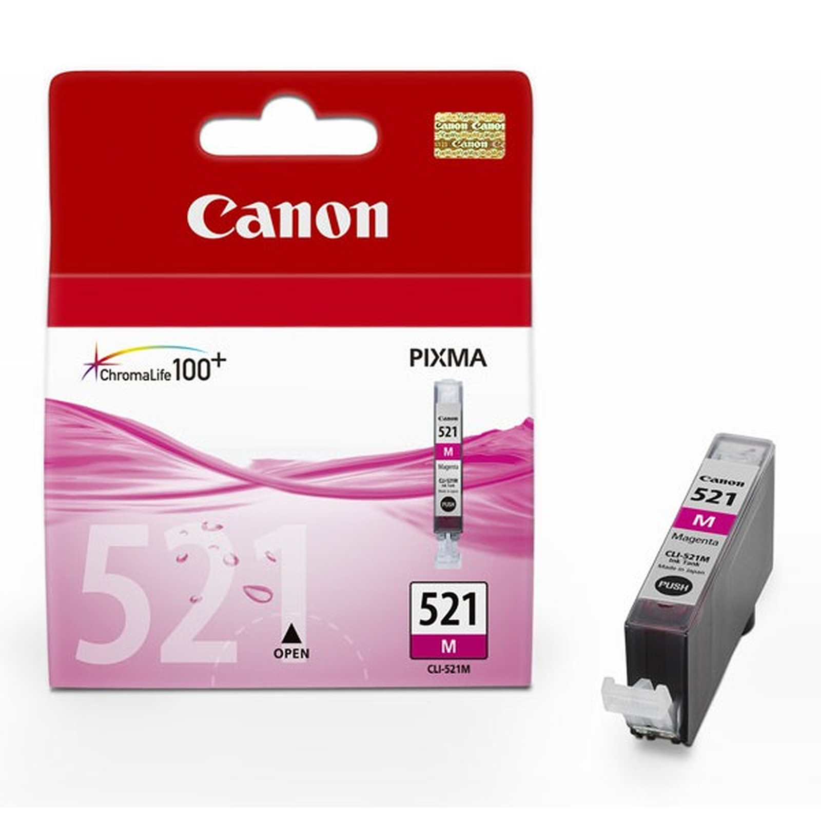 Cartouche CANON 521 couleur (jaune ou cyan ou magenta)