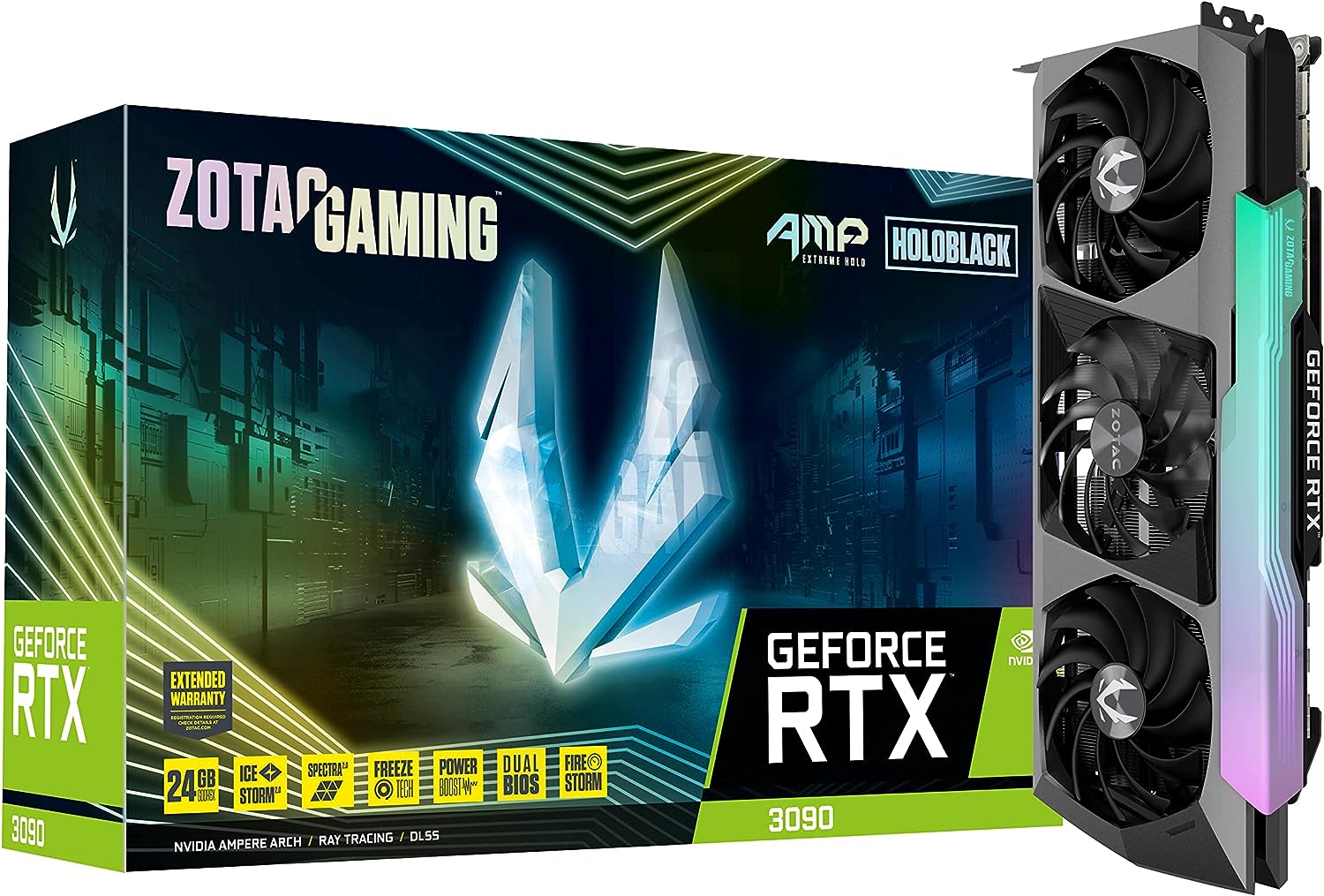 Carte graphique ZOTAC Geforce RTX3090 AMP HOLO Extreme 24Go