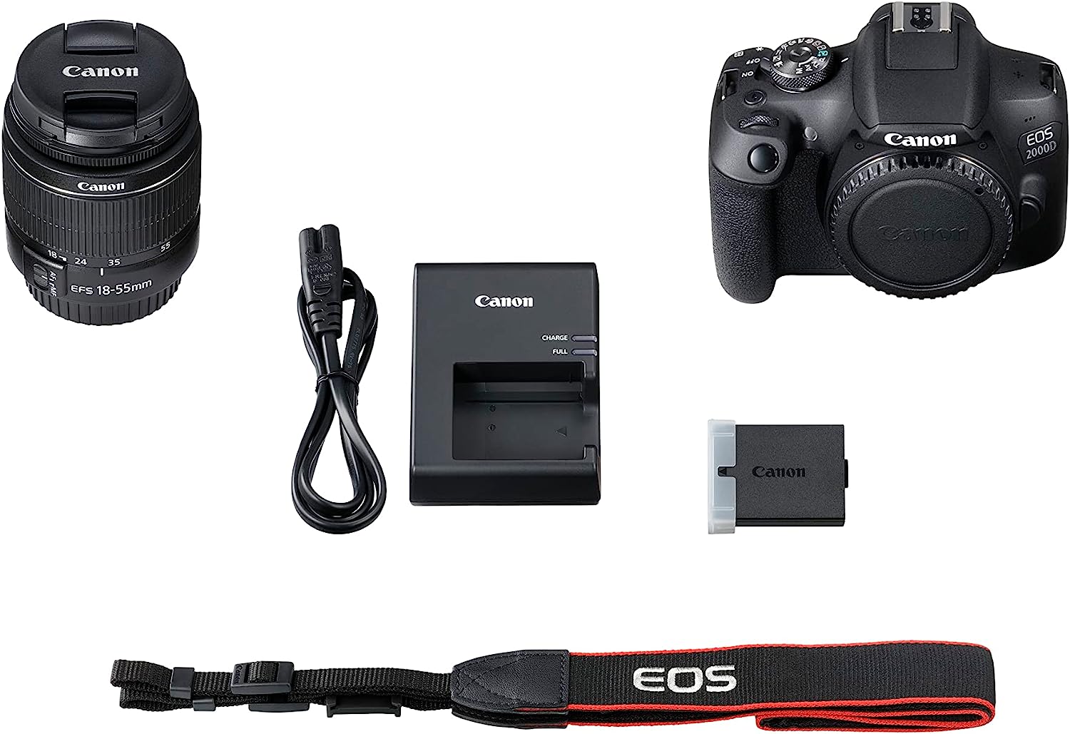 Appareil Photo Reflex CANON EOS 2000d + objectif