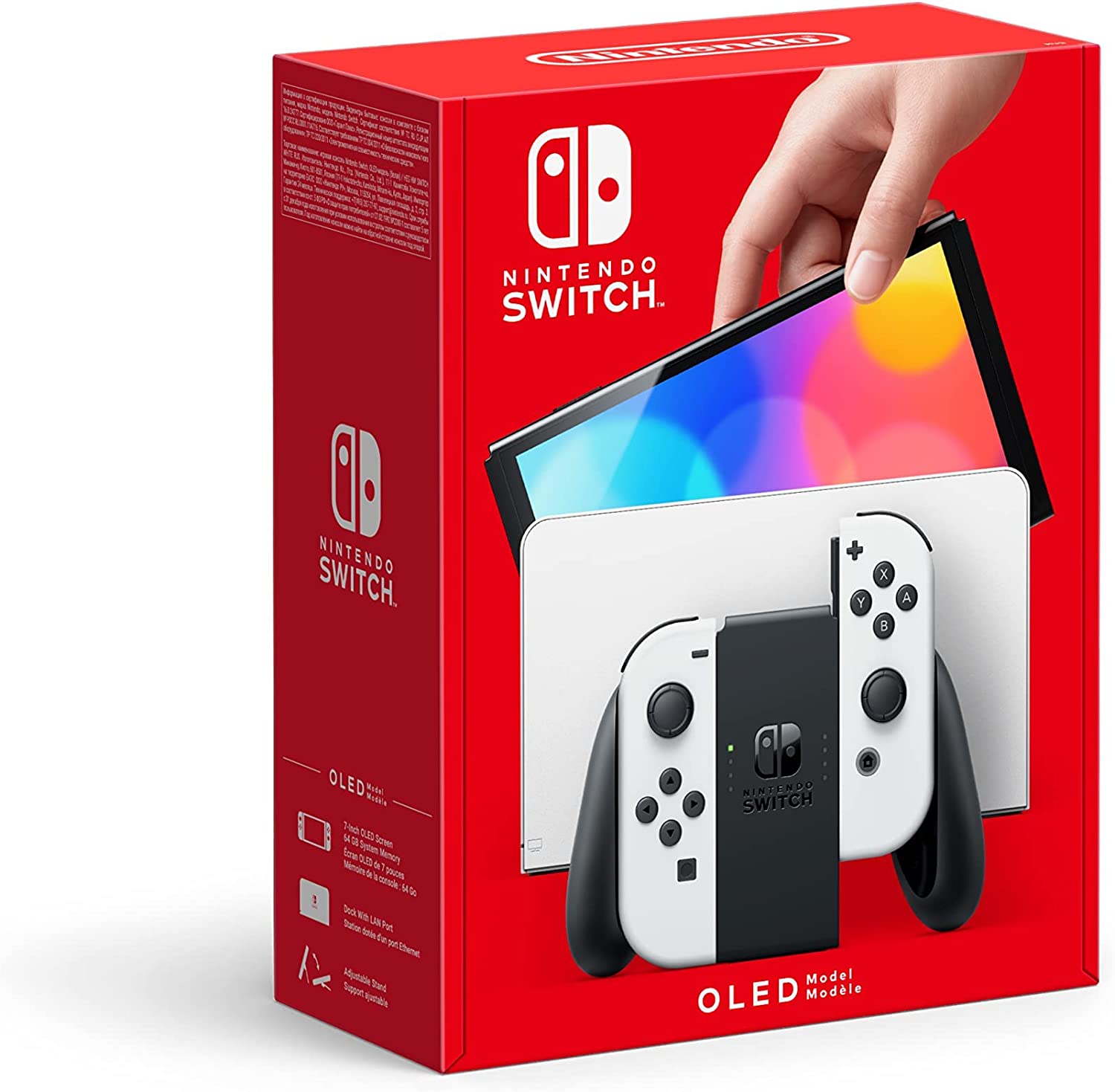 Console jeux NINTENDO Switch OLED + station d'accueil + manette Joy-Con