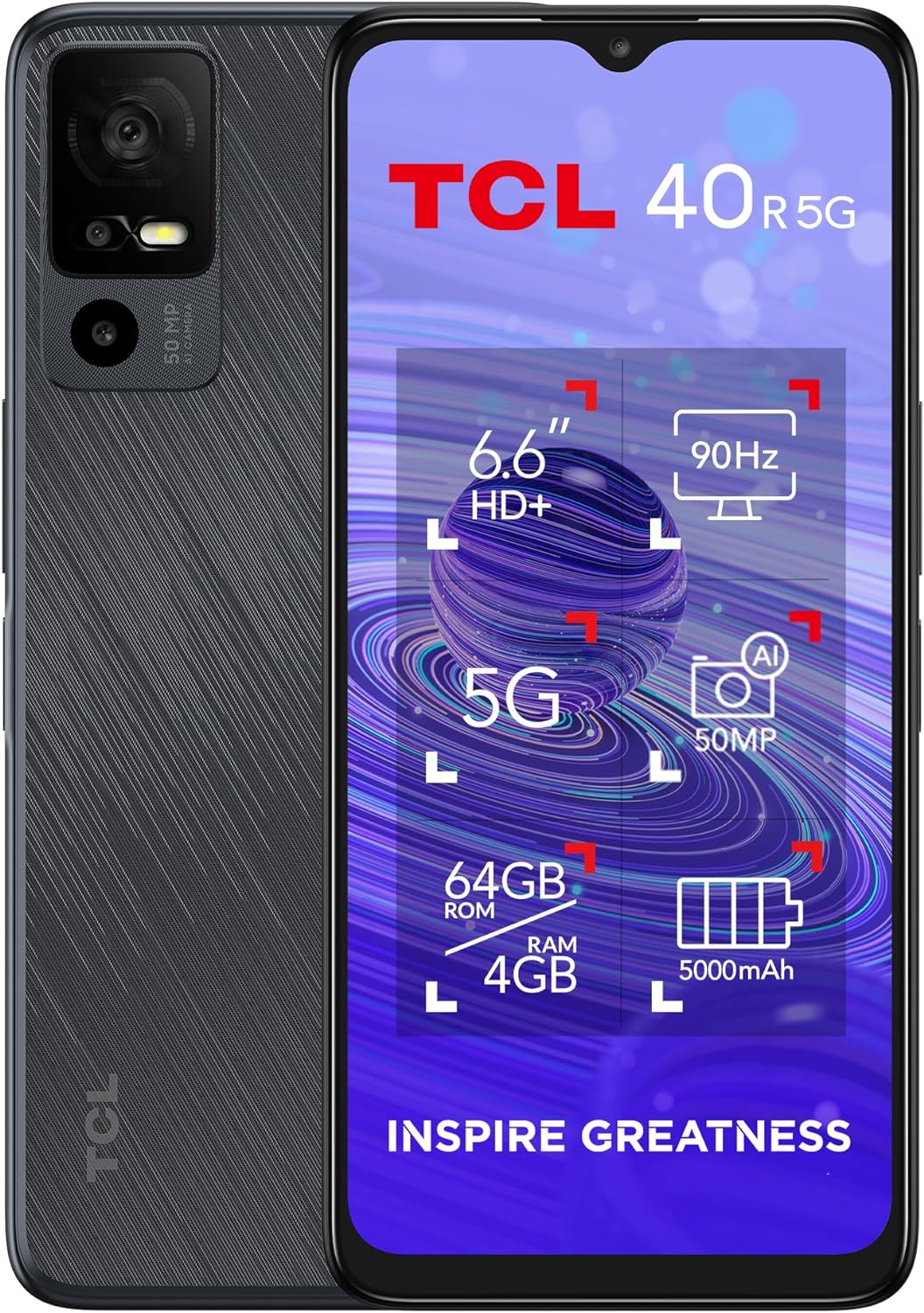 Smartphone TCL 40R 64Go (5G)