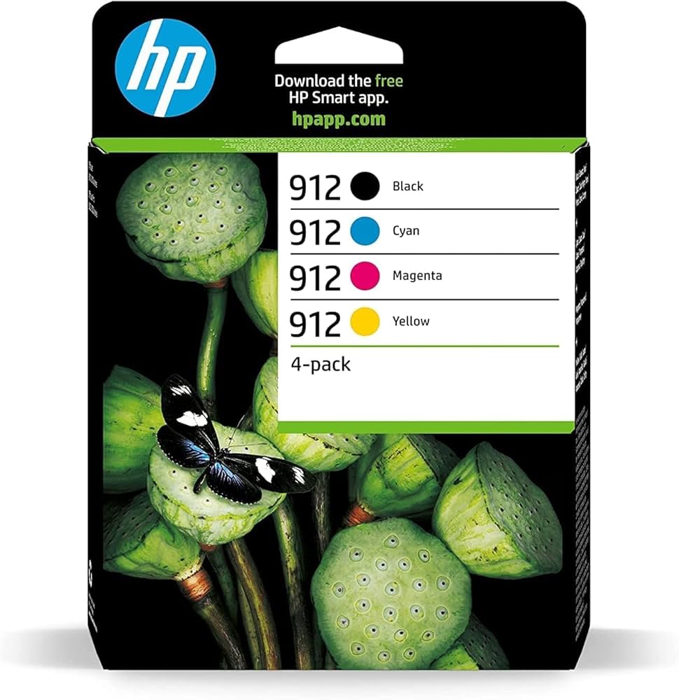 Cartouches HP 912 pack noir + 3 couleurs