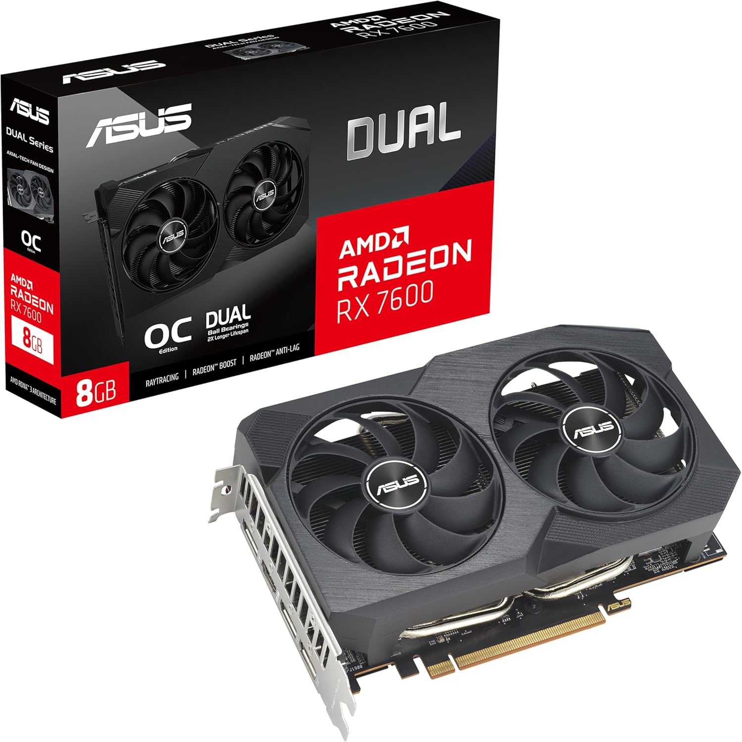 Carte graphique AMD Radeon RX 7600 ASUS V2 OC Edition