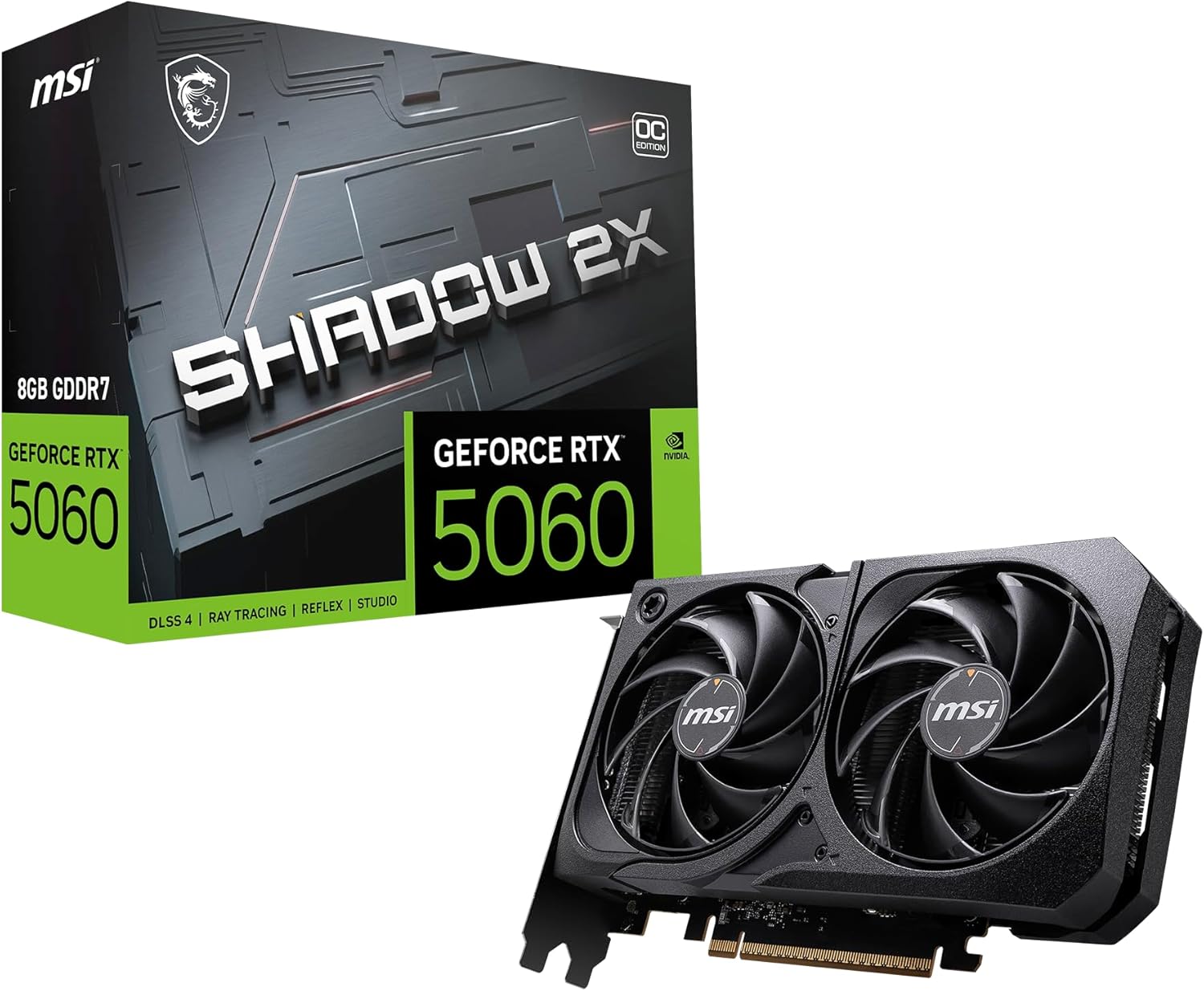 Carte graphique MSI RTX 5060 Shadow 2X OC 8Go