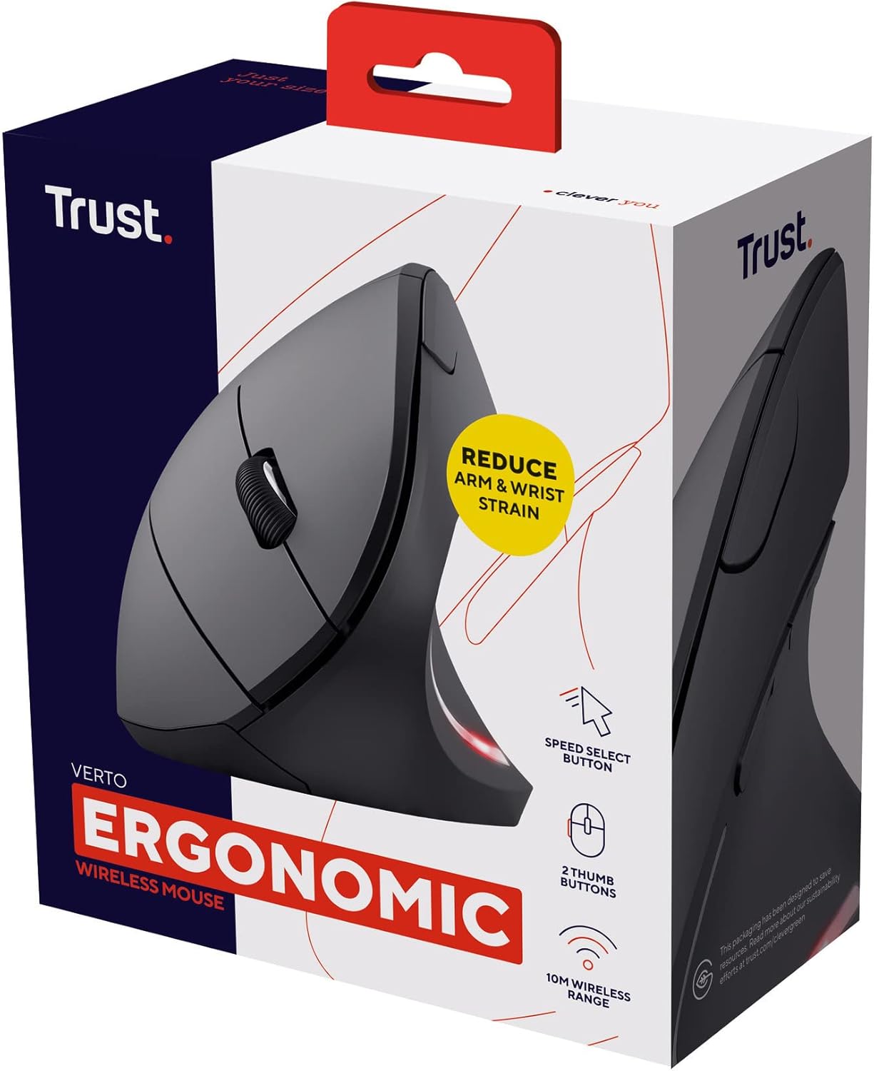 Souris sans-fil TRUST Verto Ergonomique verticale