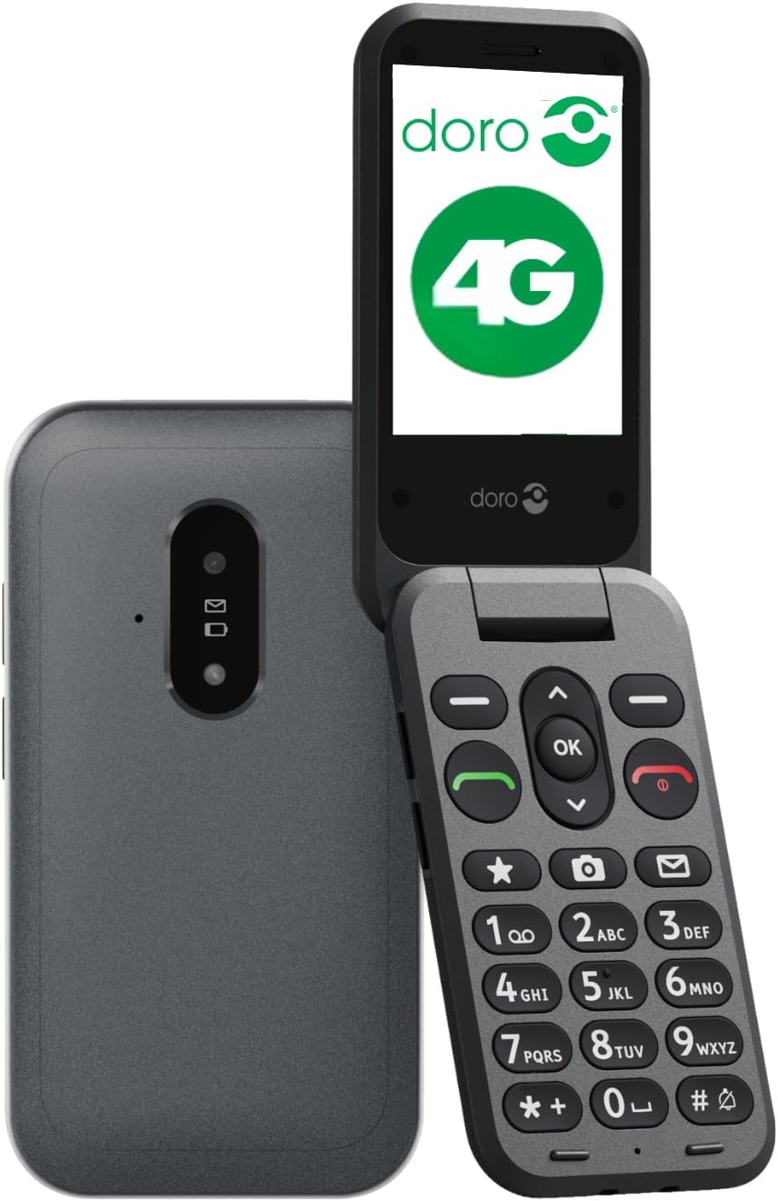 Téléphone mobile à clapet 4G DORO Leva E20