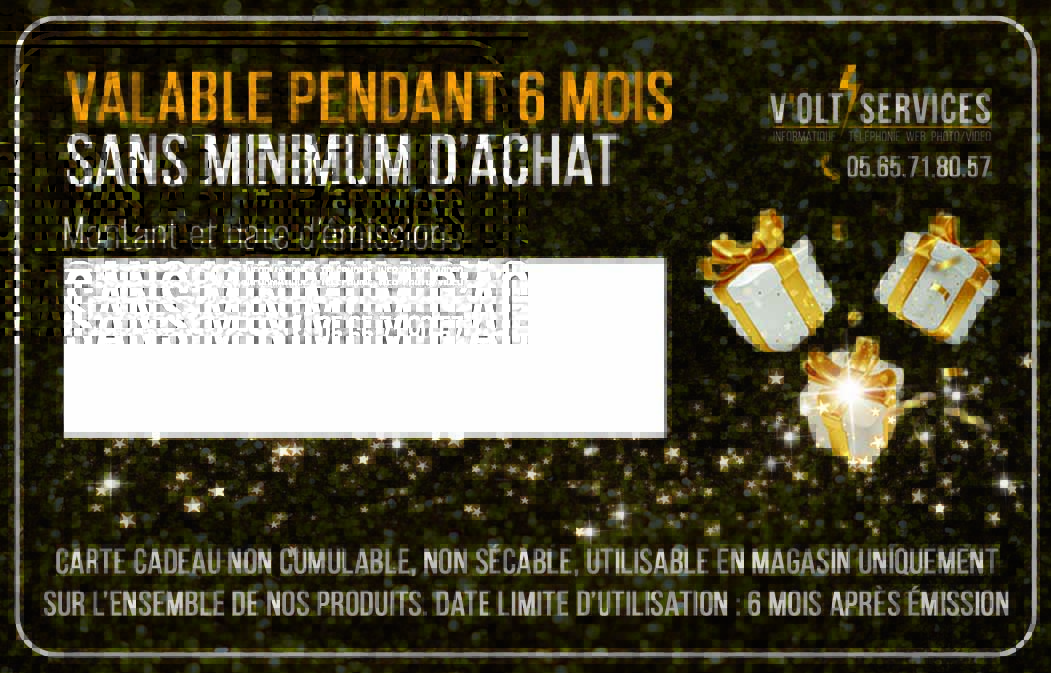Carte cadeau de 400€