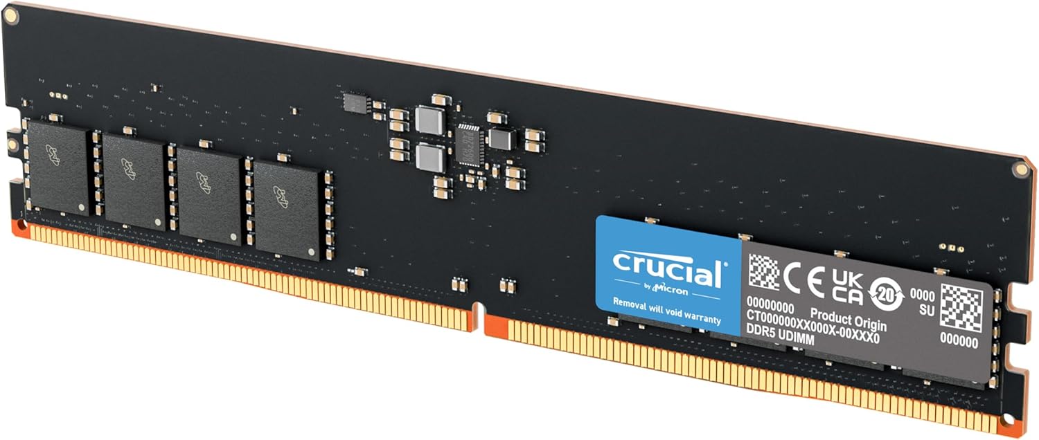 RAM 8GO DDR5 CRUCIAL 4800 MHz DIMM
