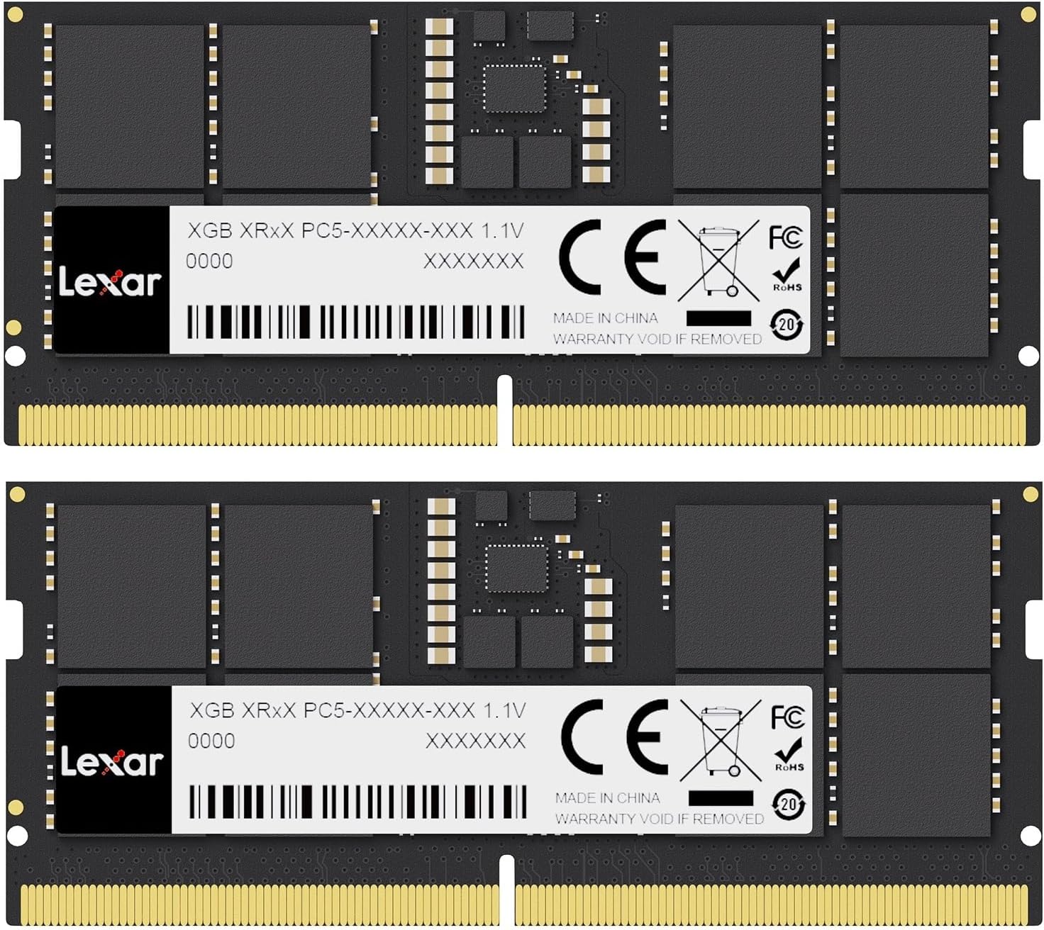 RAM 16Go (2x8) DDR5 LEXAR 5600MHz SODIMM
