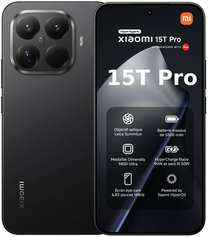 Smartphone XIAOMI 15T PRO - 12+256Go
