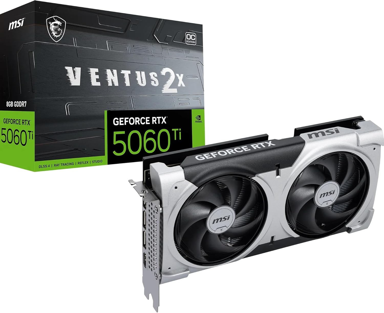 Carte graphique MSI RTX 5060 Ti VENTUS 2X OC Plus 8Go