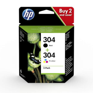 Cartouches HP 304 pack noir + 3 couleurs