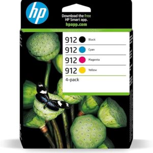 Cartouches HP 912 pack noir + 3 couleurs