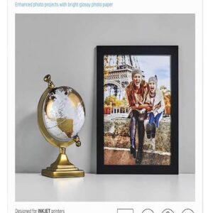 Papier photo brillant 250g/m² HP 21x29.7 cm / paquet de 25